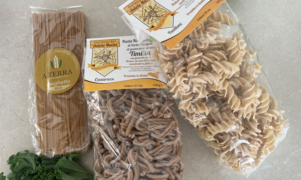 古代小麦のパスタ