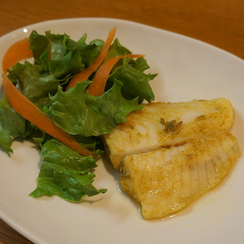 白身さかなのカレーソテー
