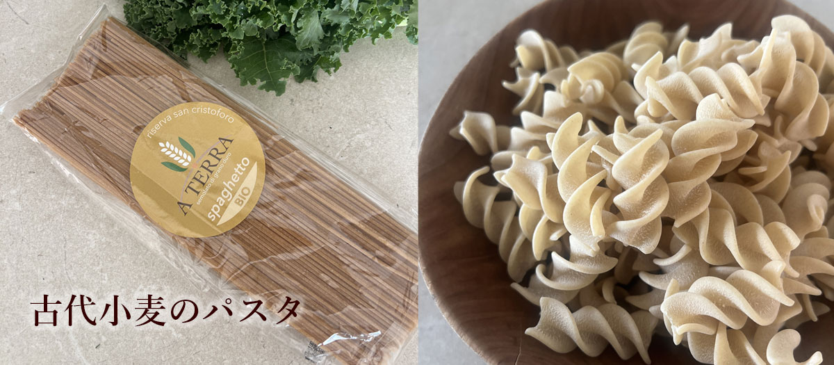 古代小麦のパスタ