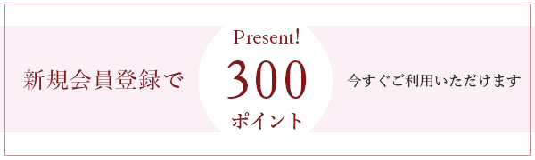 新規会員登録300ポイント